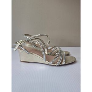 Kelly & Katie Wedge Heels Gold Sz 7M